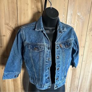 Levi's Made in USA Vintage 90s Kids Blue Jean Jacket Little Levi's Size 6